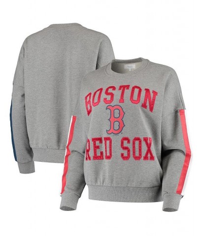 Women's Heather Gray Boston Red Sox Slouchy Freshman Sweatshirt Heathered Gray $44.81 Sweatshirts