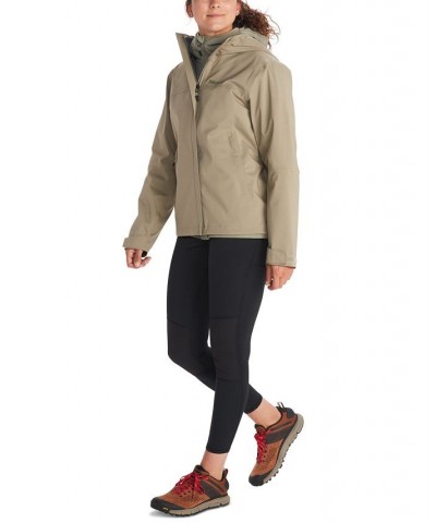 Women's PreCip Eco Pro Hooded Waterproof Jacket Gray $64.00 Coats