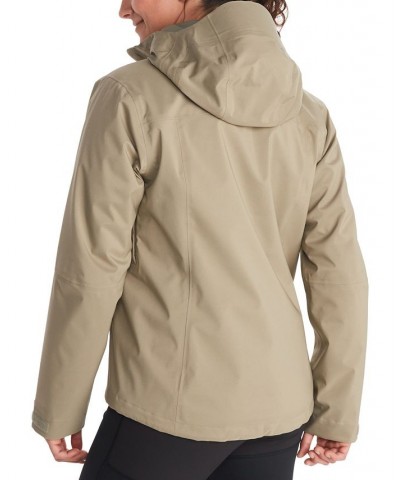 Women's PreCip Eco Pro Hooded Waterproof Jacket Gray $64.00 Coats