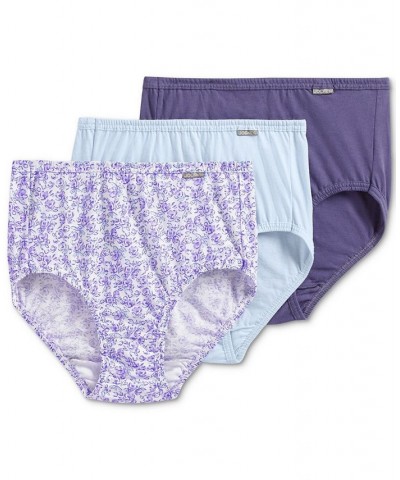 Elance Brief 3 Pack Underwear 1484 1486 Extended Sizes Ivory/Sand/Pink Pearl $11.04 Panty