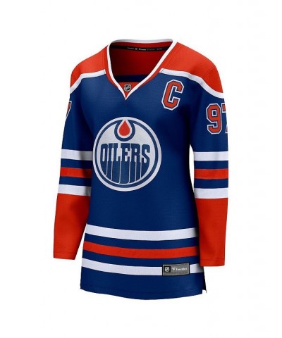 Women's Branded Connor McDavid Royal Edmonton Oilers Home Premier Breakaway Player Jersey Royal $52.80 Jersey