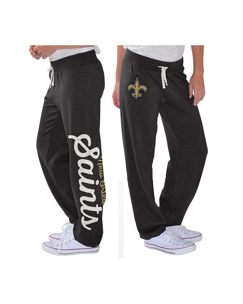Women's Black New Orleans Saints Scrimmage Fleece Pants Black $28.79 Pants