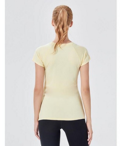 Miracle Play Short Sleeve Top for Women Pale Mimosa $21.28 Tops