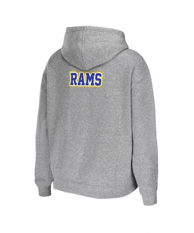 Women's Heather Gray Los Angeles Rams Plus Size Full-Zip Hoodie Gray $50.34 Sweatshirts