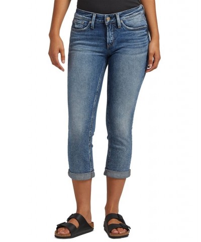 Women's Britt Low-Rise Capri Jeans Indigo $44.00 Jeans