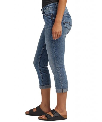 Women's Britt Low-Rise Capri Jeans Indigo $44.00 Jeans