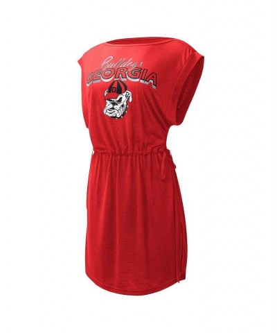 Women's Red Georgia Bulldogs GOAT Swimsuit Cover-Up Dress Red $23.10 Swimsuits
