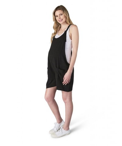 Women's Jodi Maternity/Nursing Shortalls Black $35.36 Shorts