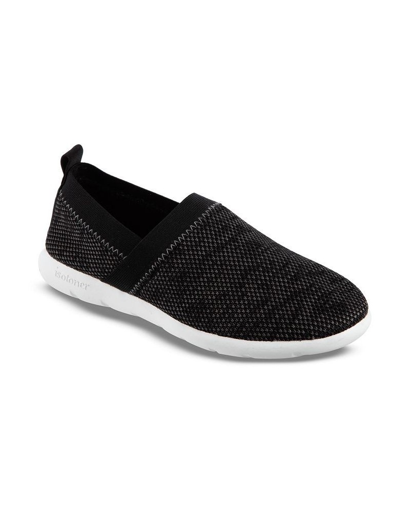 Zenz from Isotoner Women's Indoor/Outdoor Elastic Sport Knit Elastic Slip-Ons Blue $14.00 Shoes