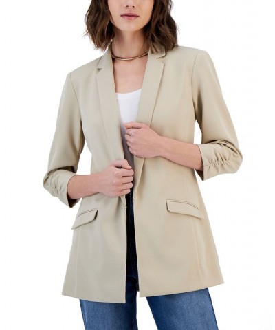 Women's Menswear Blazer Tan/Beige $21.39 Jackets