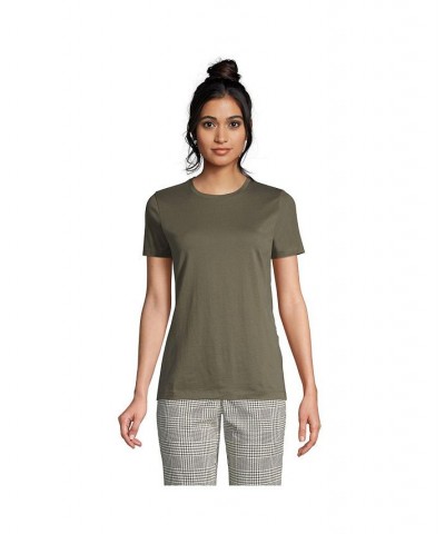 Women's Petite Relaxed Supima Cotton Short Sleeve Crewneck T-Shirt Radiant navy $24.27 Tops