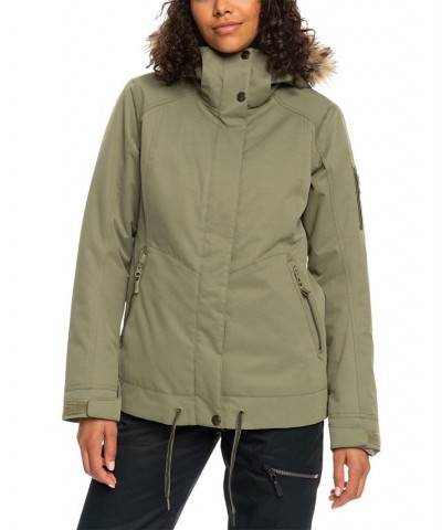 Juniors' Meade Removable Hood Snow Jacket Deep Lichen Green $57.71 Jackets