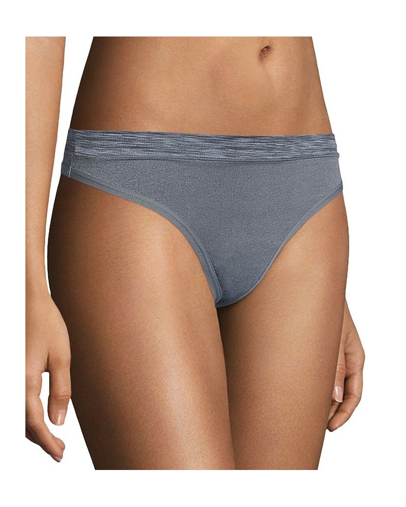 Women's Sport Thong Underwear DMMSMT Gray $9.57 Panty