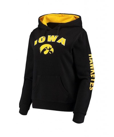 Women's Black Iowa Hawkeyes Loud and Proud Pullover Hoodie Black $29.69 Sweatshirts