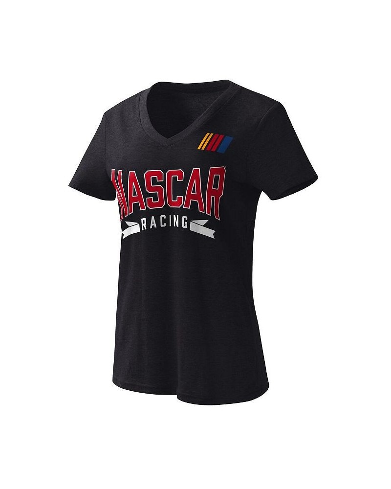 Women's Black NASCAR Dream Team V-Neck T-shirt Black $15.54 Tops