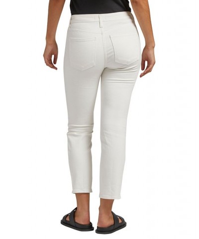 Women's Most Wanted Mid Rise Straight Leg Ankle Jeans Off White $31.98 Jeans