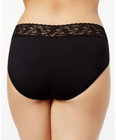 Organic Cotton Plus Size Conscience French Brief 892461X Black $16.42 Panty