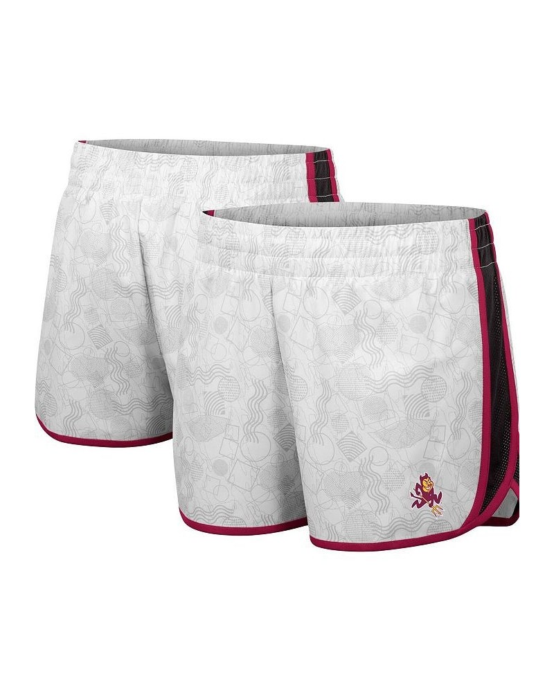 Women's White and Black Arizona State Sun Devils The Plastics Geo Print Shorts White, Black $18.90 Shorts