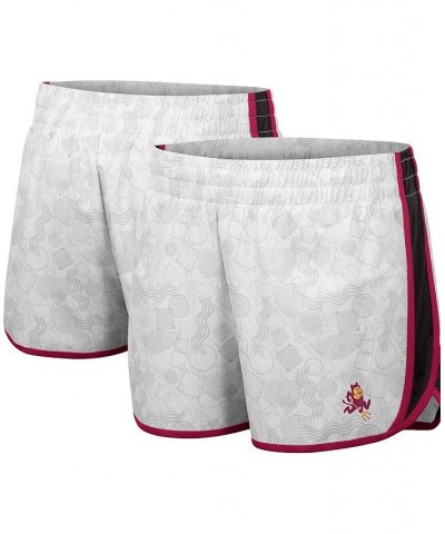 Women's White and Black Arizona State Sun Devils The Plastics Geo Print Shorts White, Black $18.90 Shorts