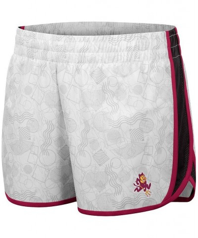 Women's White and Black Arizona State Sun Devils The Plastics Geo Print Shorts White, Black $18.90 Shorts