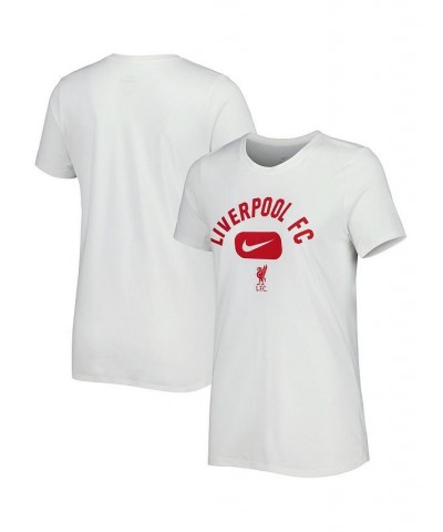 Women's White Liverpool Lockup Legend Performance T-shirt White $18.45 Tops