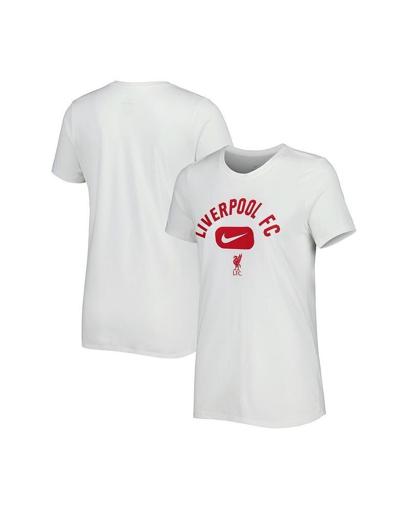 Women's White Liverpool Lockup Legend Performance T-shirt White $18.45 Tops