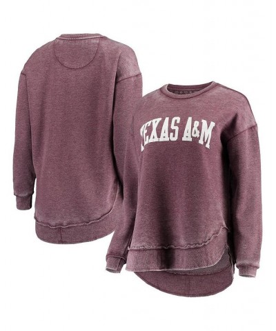 Women's Maroon Texas A&M Aggies Vintage-Like Wash Pullover Sweatshirt Maroon $43.19 Sweatshirts