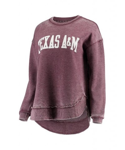 Women's Maroon Texas A&M Aggies Vintage-Like Wash Pullover Sweatshirt Maroon $43.19 Sweatshirts