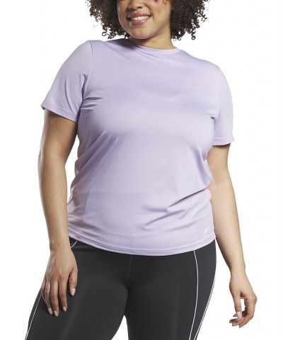 Plus Size Identity Training Speedwick T-Shirt Purple $13.44 Tops