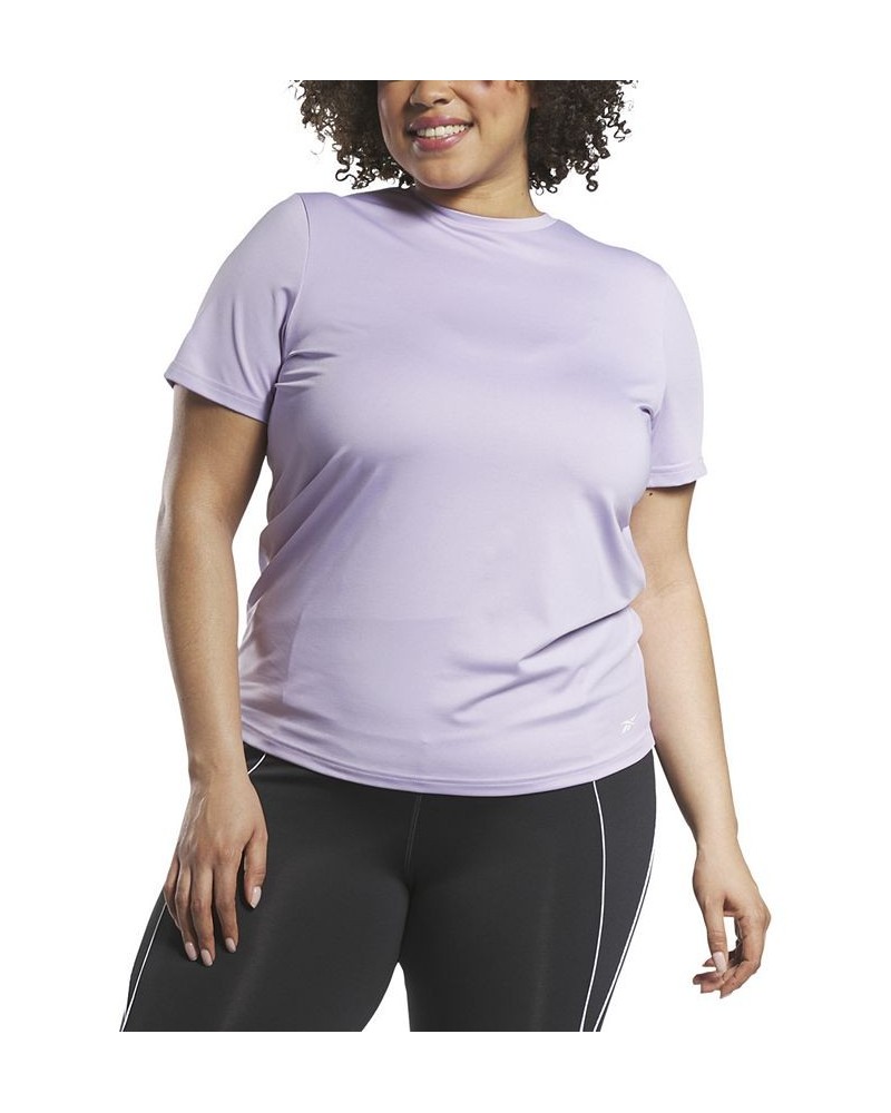 Plus Size Identity Training Speedwick T-Shirt Purple $13.44 Tops