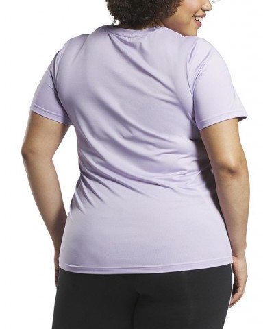 Plus Size Identity Training Speedwick T-Shirt Purple $13.44 Tops