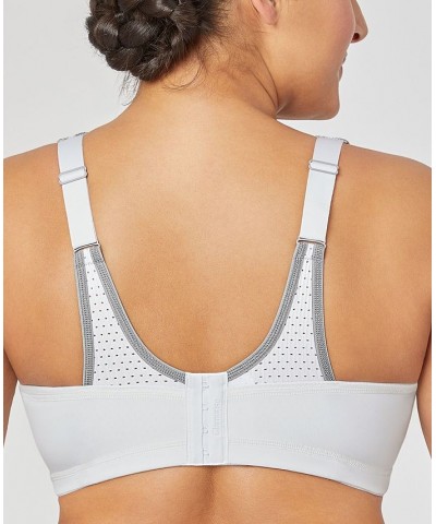 Women's Full Figure Plus Size Elite Performance Adjustable Wonderwire Sports Bra White $21.69 Bras