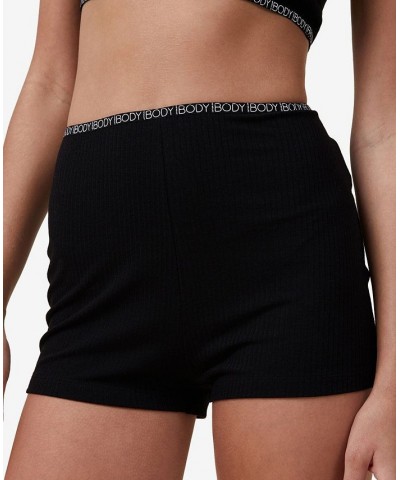 Women's Body Branded Boyshorts Black $19.60 Sleepwear