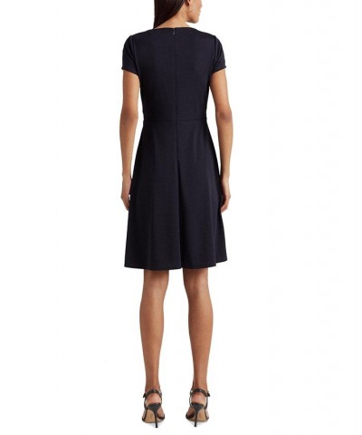 Women's Surplice Jersey Dress Blue $68.20 Dresses