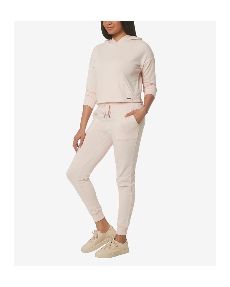 Women's French Terry Hoodie Pink $29.85 Sweatshirts