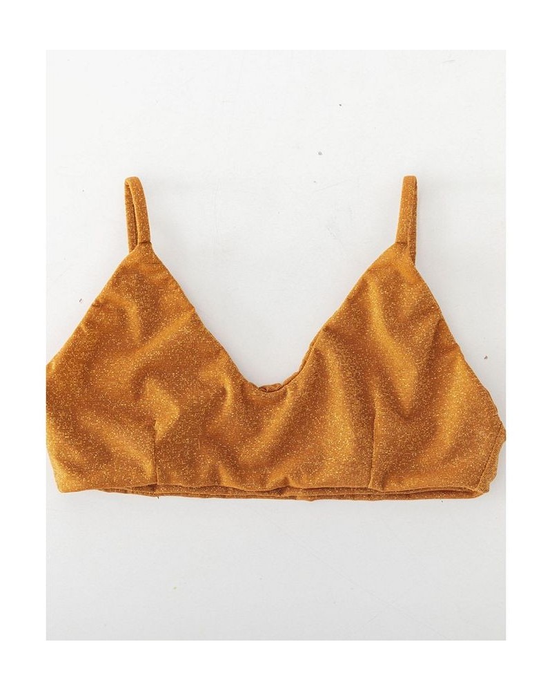 Adult Women's Regular Size Renee Demi Bralette Bikini Top Brown $35.25 Swimsuits