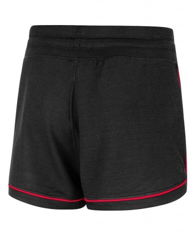 Women's Black Nebraska Huskers Lil Sebastian Tri-Blend Shorts Black $22.25 Shorts