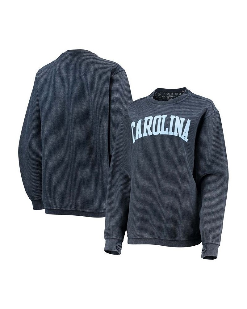 Women's Navy North Carolina Tar Heels Comfy Cord Vintage-Like Wash Basic Arch Pullover Sweatshirt Navy $40.79 Sweatshirts