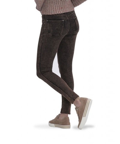 Women's Ultra Soft Denim High Rise Leggings Cinnamon Acid Wash $27.26 Pants