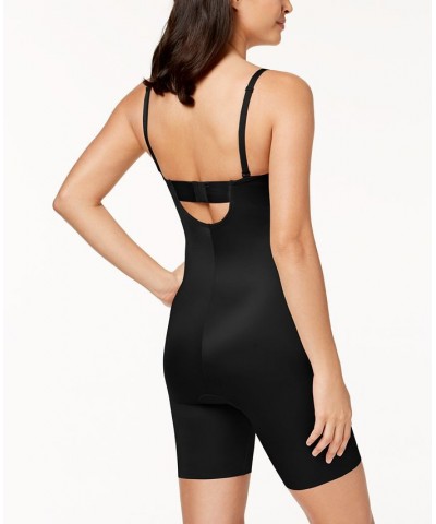 Suit Your Fancy Strapless Cupped Mid-Thigh Bodysuit Black $75.84 Shapewear