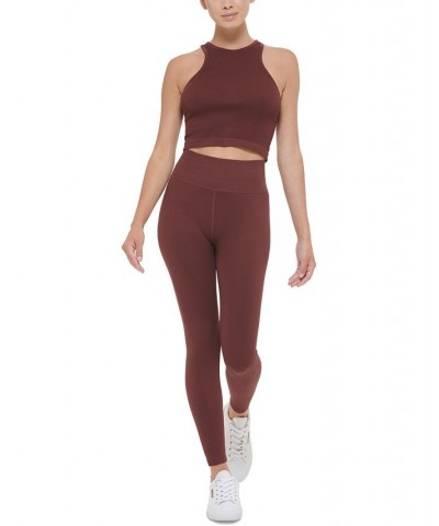 Women's Cropped Top Bitter Chocolate $17.84 Tops