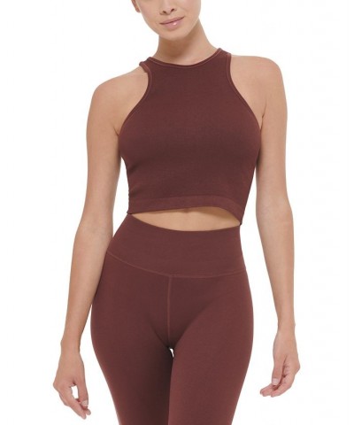 Women's Cropped Top Bitter Chocolate $17.84 Tops