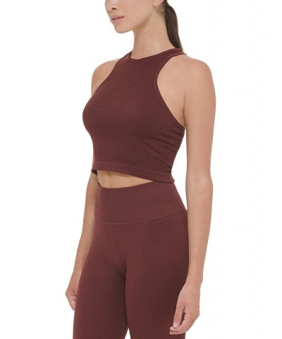 Women's Cropped Top Bitter Chocolate $17.84 Tops