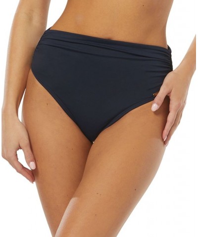 Women's Wrap Bikini Top & High-Waist Bottoms Blue $41.36 Swimsuits