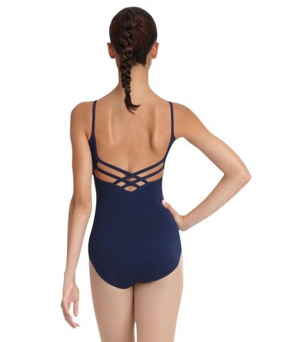 V-Neck Camisole Leotard Navy $20.30 Tops