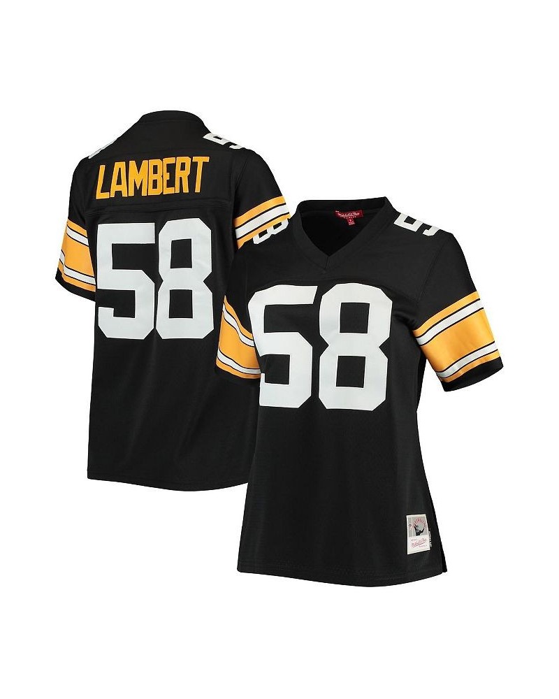 Women's Jack Lambert Black Pittsburgh Steelers Legacy Replica Player Jersey Black $49.30 Jersey