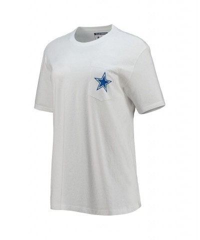 Women's White Dallas Cowboys Hearts as Stars T-shirt White $26.67 Tops