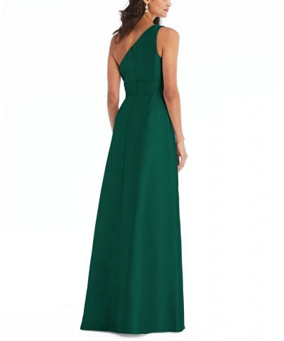 One-Shoulder Gown Green $112.05 Dresses