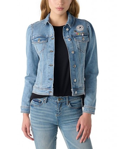 Women's Denim Jacket With KLP Pins Bluestar $38.85 Jackets