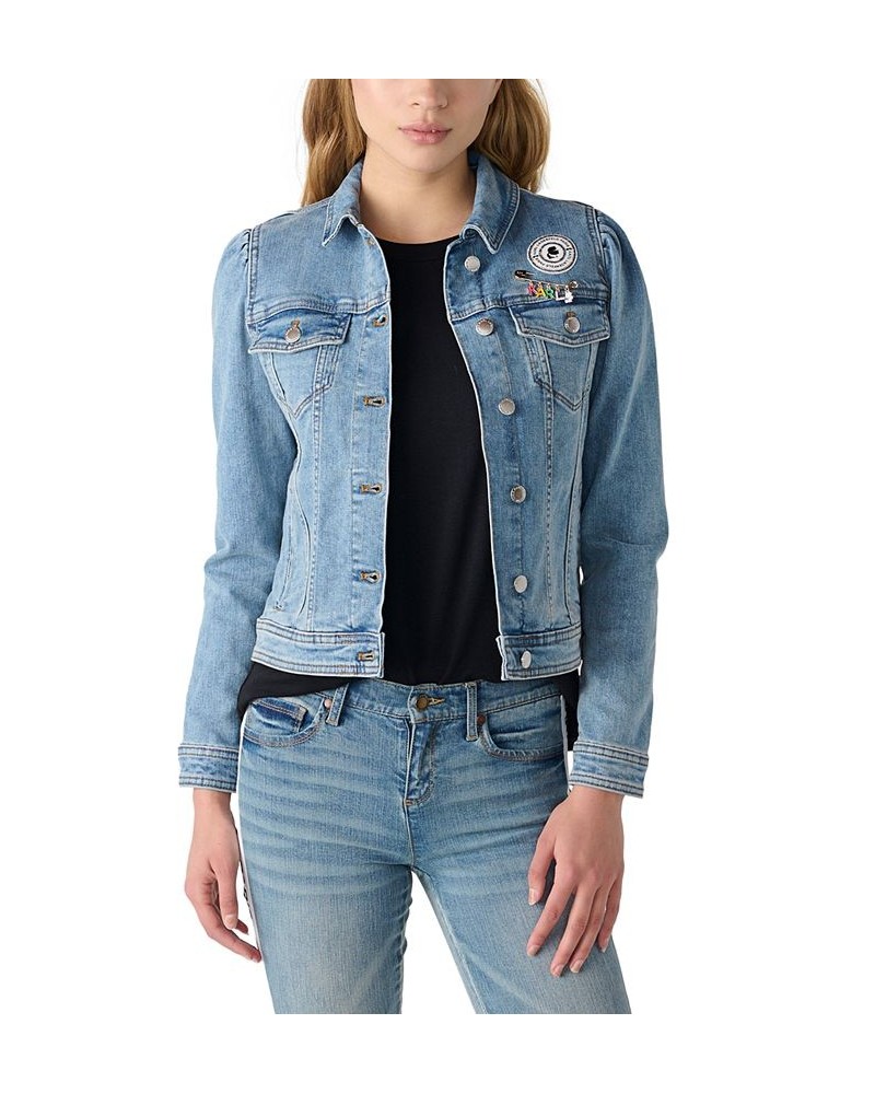 Women's Denim Jacket With KLP Pins Bluestar $38.85 Jackets